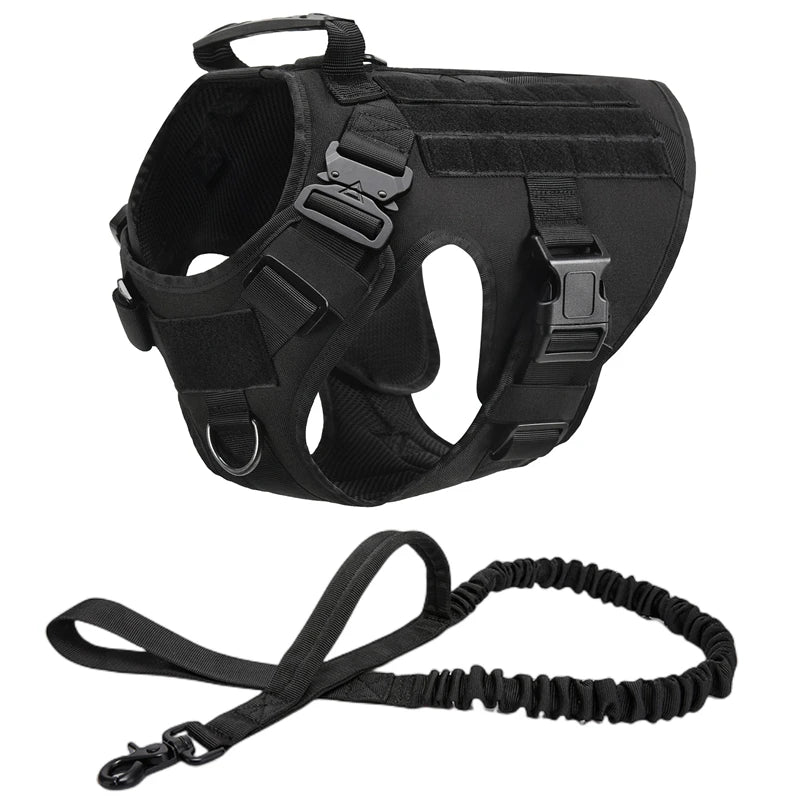 K9 Commando Tactical Dog Harness & Leash Set
