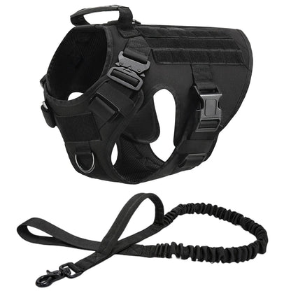 K9 Commando Tactical Dog Harness & Leash Set