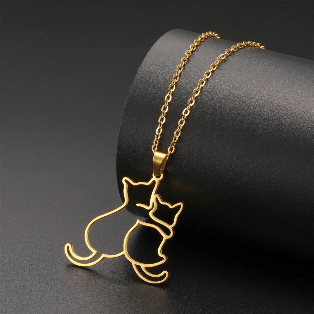 Pawfect Hug Pet Lover Pendant Necklace