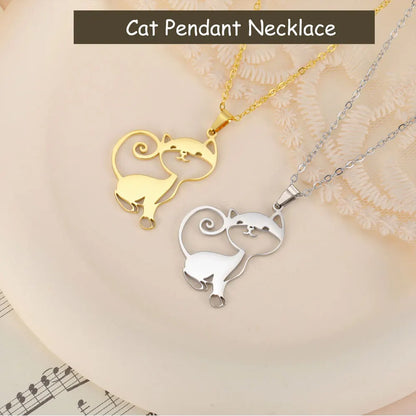 Purrfectly Yours Cat Pendant Necklace