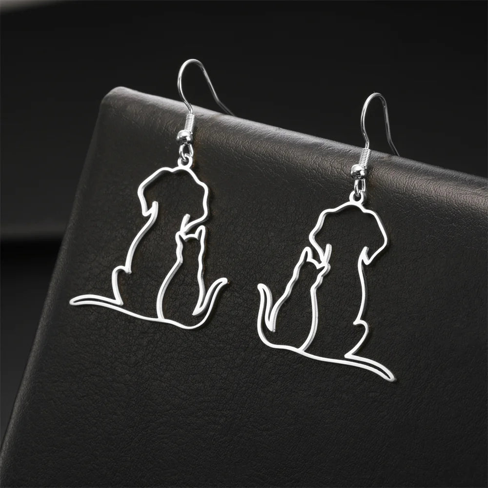 Pawfect Hug Pet Lover Pendant Necklace