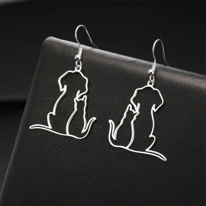 Pawfect Hug Pet Lover Pendant Necklace