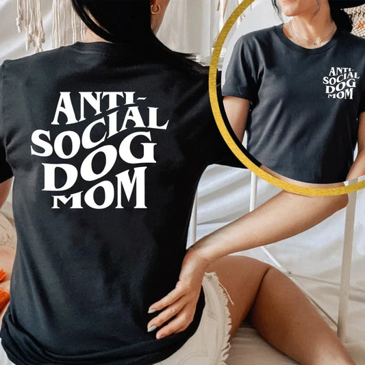 "Paws Off, People" Tee – Anti-Social Dog Mom Edition