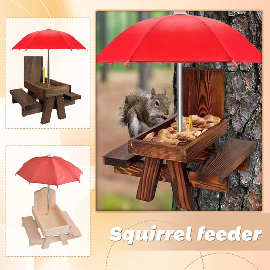 The Squirrel Snack Shack: Backyard Bistro Table