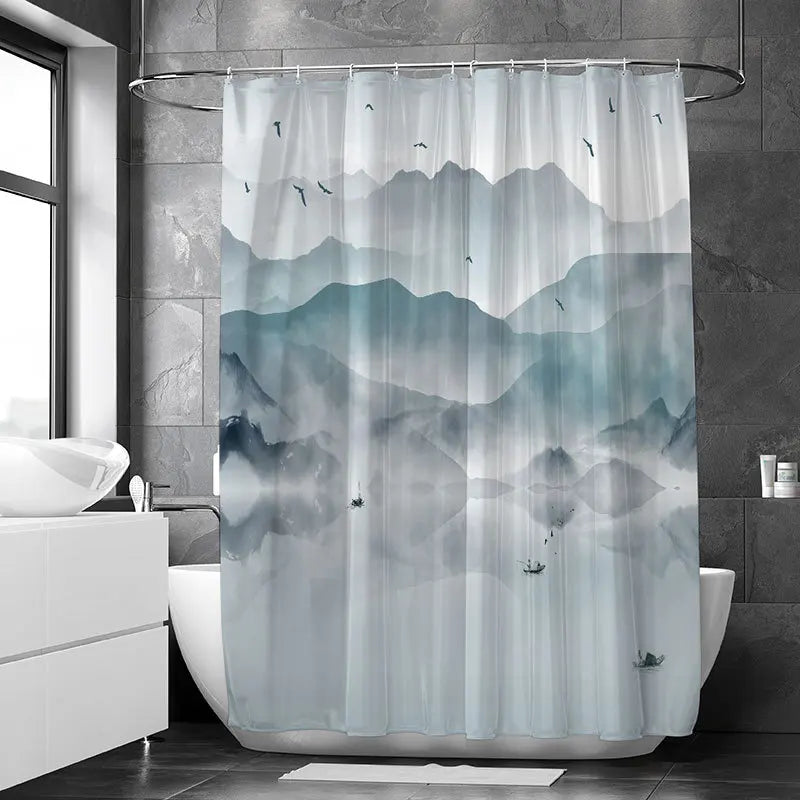 Feathered Florals Shower Curtain