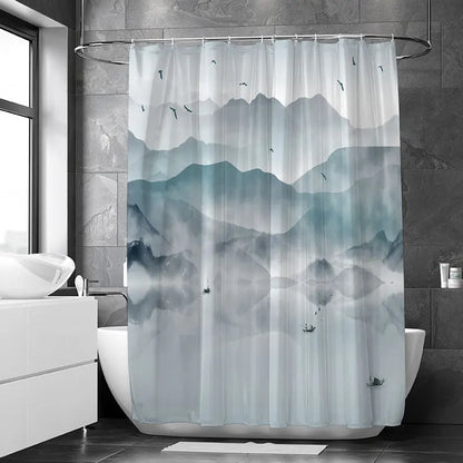 Feathered Florals Shower Curtain
