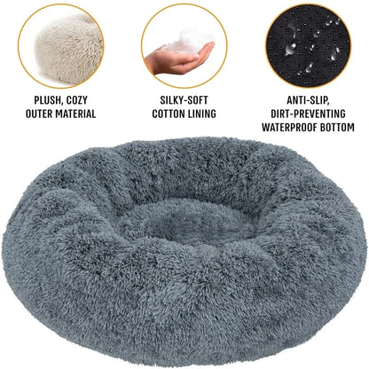 SnuggleNest Luxe Plush Pet Bed