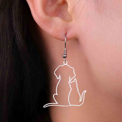 Pawfect Hug Pet Lover Pendant Necklace