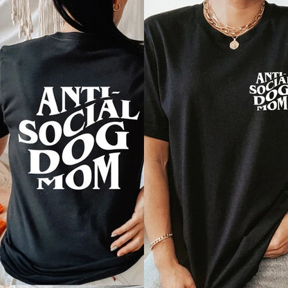 "Paws Off, People" Tee – Anti-Social Dog Mom Edition
