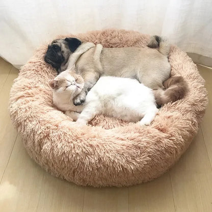 SnuggleNest Luxe Plush Pet Bed