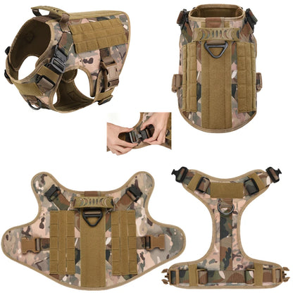 K9 Commando Tactical Dog Harness & Leash Set