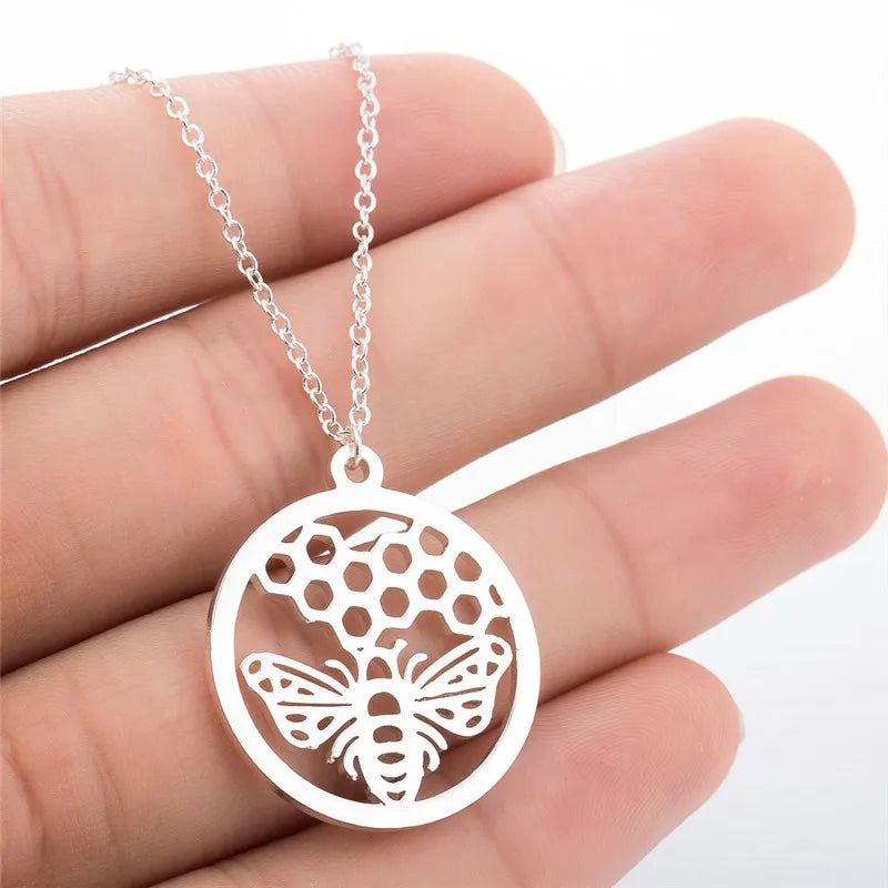 WildCharm Stainless Steel Animal Pendant Necklace