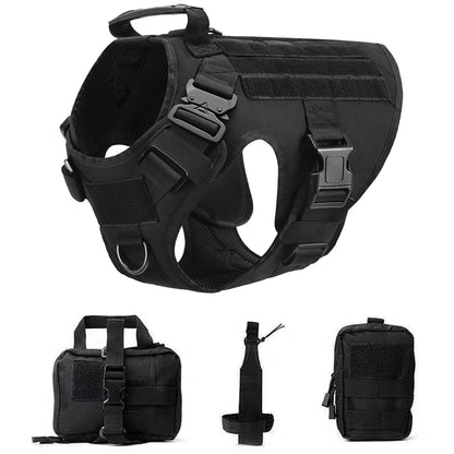 K9 Commando Tactical Dog Harness & Leash Set