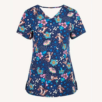 Paw-fessional Prints Scrub Tops