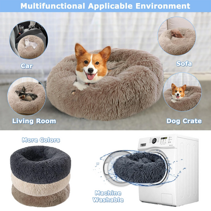 SnuggleNest Luxe Plush Pet Bed