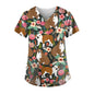 Paw-fessional Prints Scrub Tops