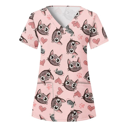 Paw-fessional Prints Scrub Tops
