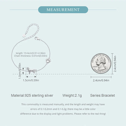 Pawlinks Sterling Silver Charm Bracelet