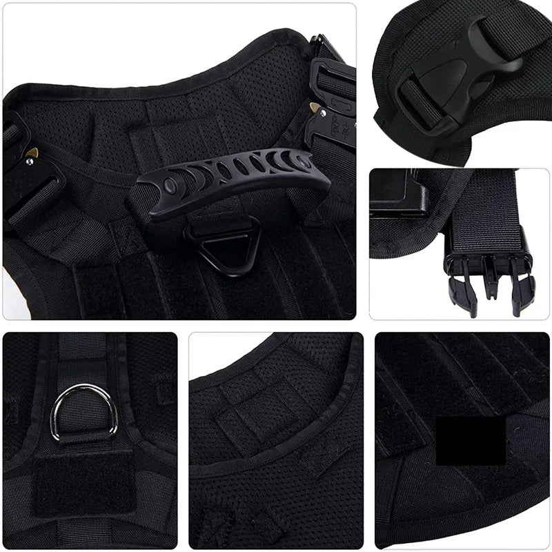 K9 Commando Tactical Dog Harness & Leash Set