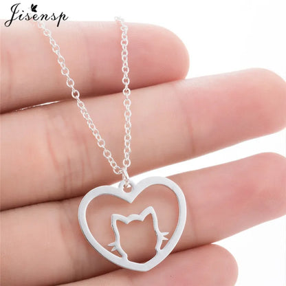 WildCharm Stainless Steel Animal Pendant Necklace