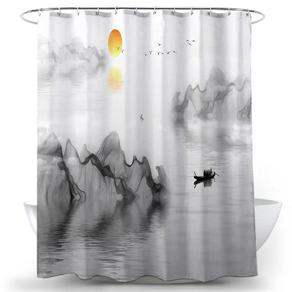 Feathered Florals Shower Curtain