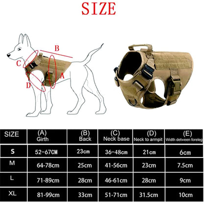 K9 Commando Tactical Dog Harness & Leash Set