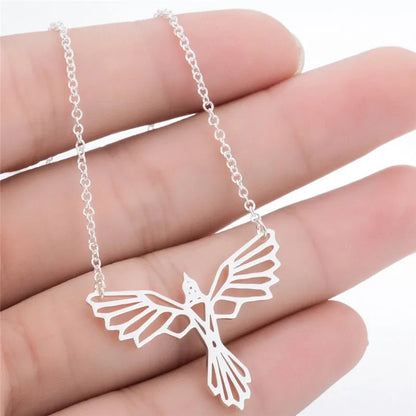 WildCharm Stainless Steel Animal Pendant Necklace