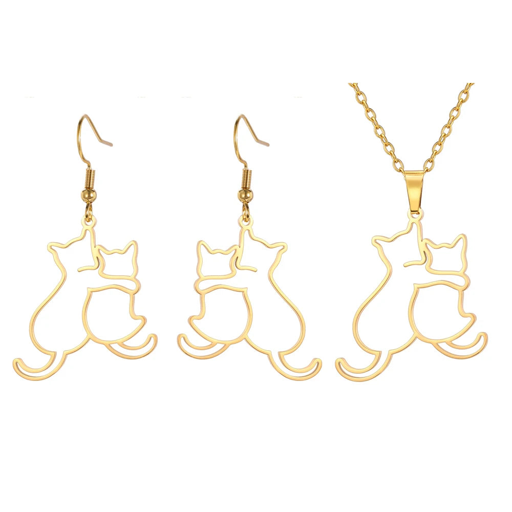 Pawfect Hug Pet Lover Pendant Necklace