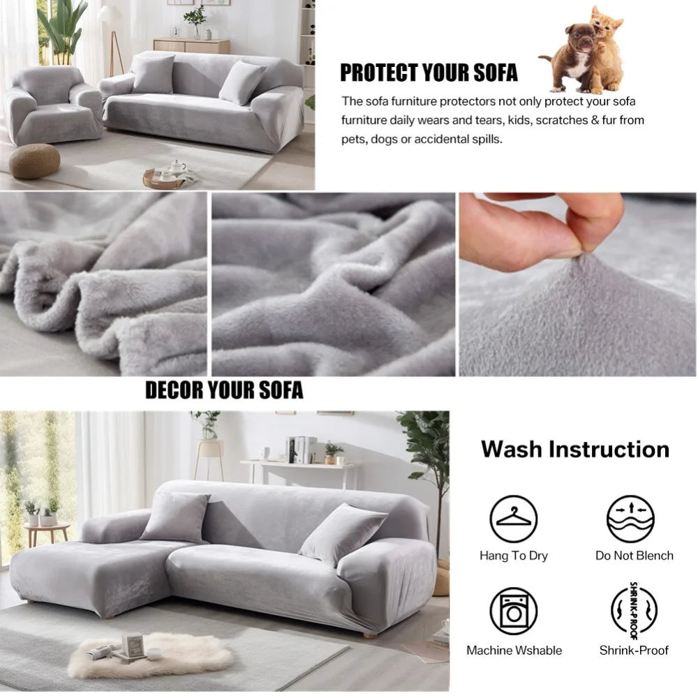 CouchCouture LuxeFit Velvet Slipcovers