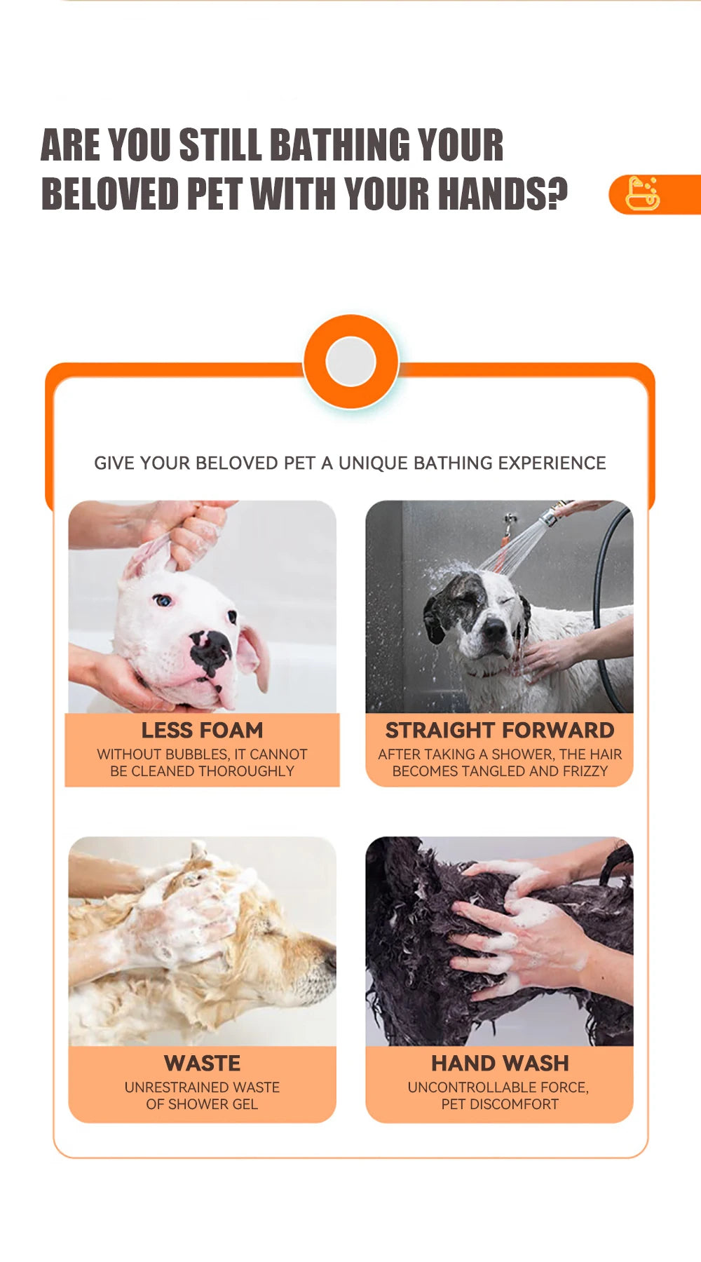 BubblyPaws Bath Brush
