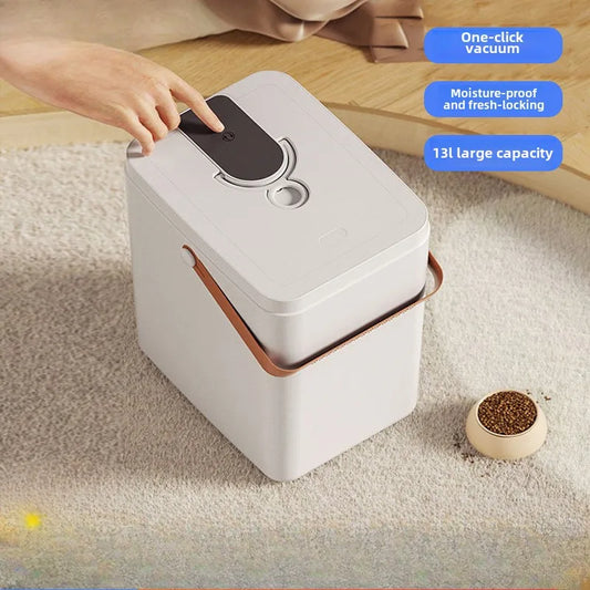 Kibble Keeper Pro – Smart Vacuum Pet Food Storage Bucket