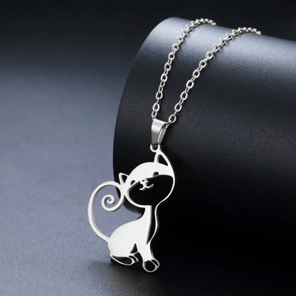 Purrfectly Yours Cat Pendant Necklace