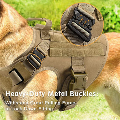 K9 Commando Tactical Dog Harness & Leash Set