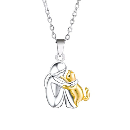 Pawfect Embrace Pendant Necklace