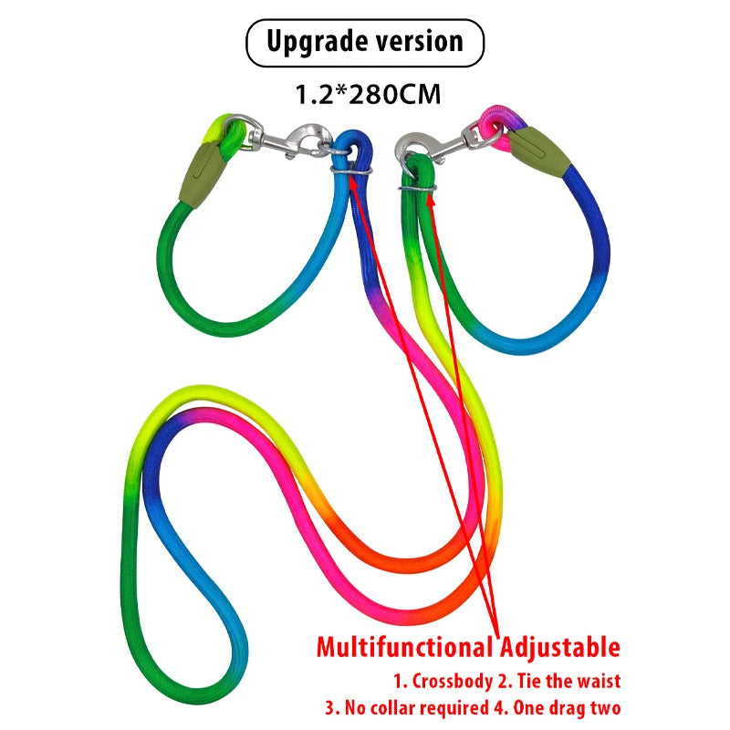 ZoomPup Reflective Hands-Free Dog Leash