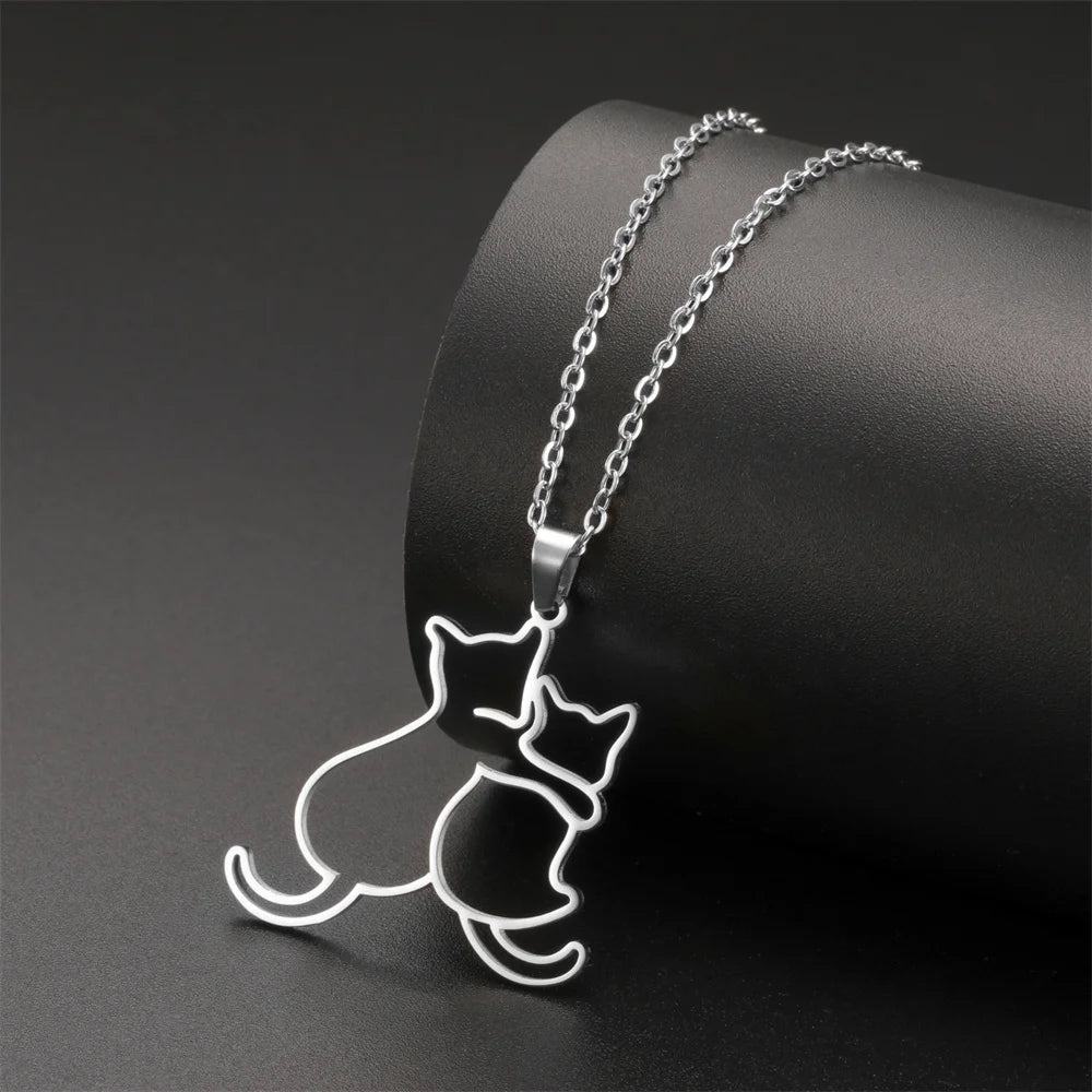 Pawfect Hug Pet Lover Pendant Necklace