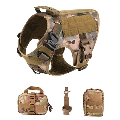 K9 Commando Tactical Dog Harness & Leash Set
