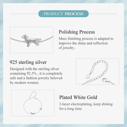Pawlinks Sterling Silver Charm Bracelet
