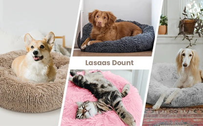 SnuggleNest Luxe Plush Pet Bed