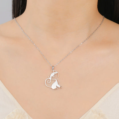 Purrfectly Yours Cat Pendant Necklace
