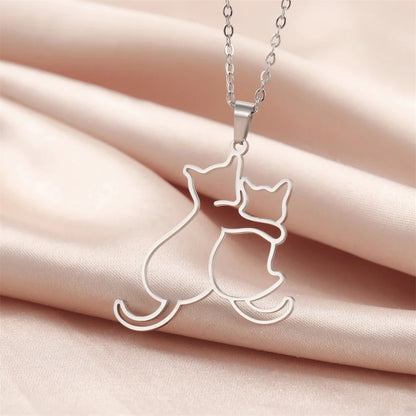 Pawfect Hug Pet Lover Pendant Necklace