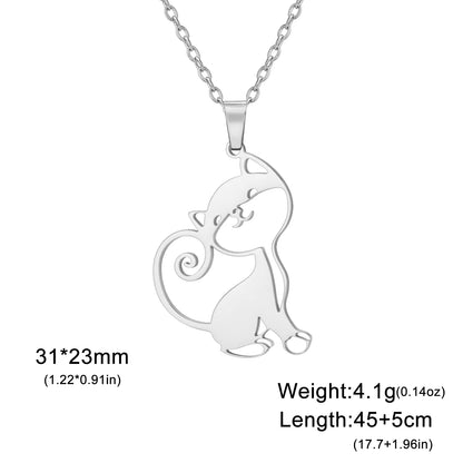 Purrfectly Yours Cat Pendant Necklace