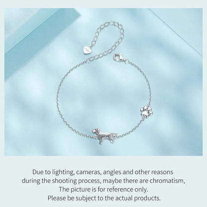 Pawlinks Sterling Silver Charm Bracelet