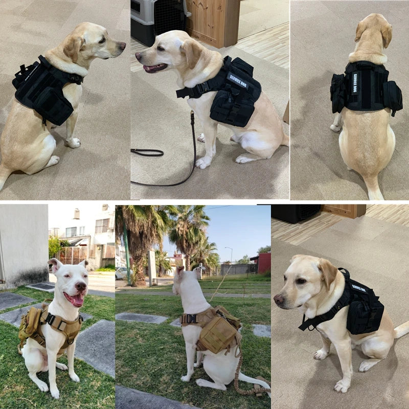 K9 Commando Tactical Dog Harness & Leash Set