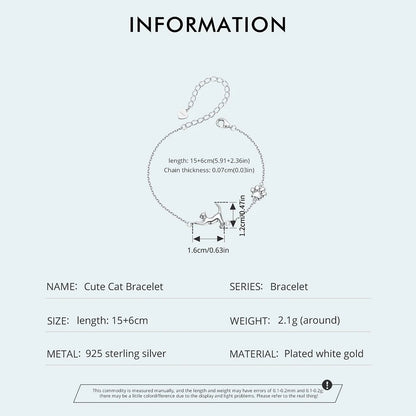 Pawlinks Sterling Silver Charm Bracelet