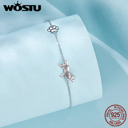 Pawlinks Sterling Silver Charm Bracelet
