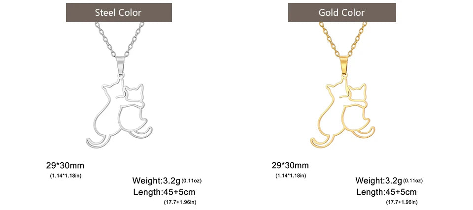 Pawfect Hug Pet Lover Pendant Necklace