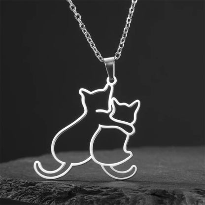 Pawfect Hug Pet Lover Pendant Necklace