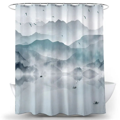 Feathered Florals Shower Curtain