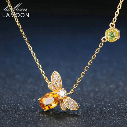 HoneyGlow Bee Necklace
